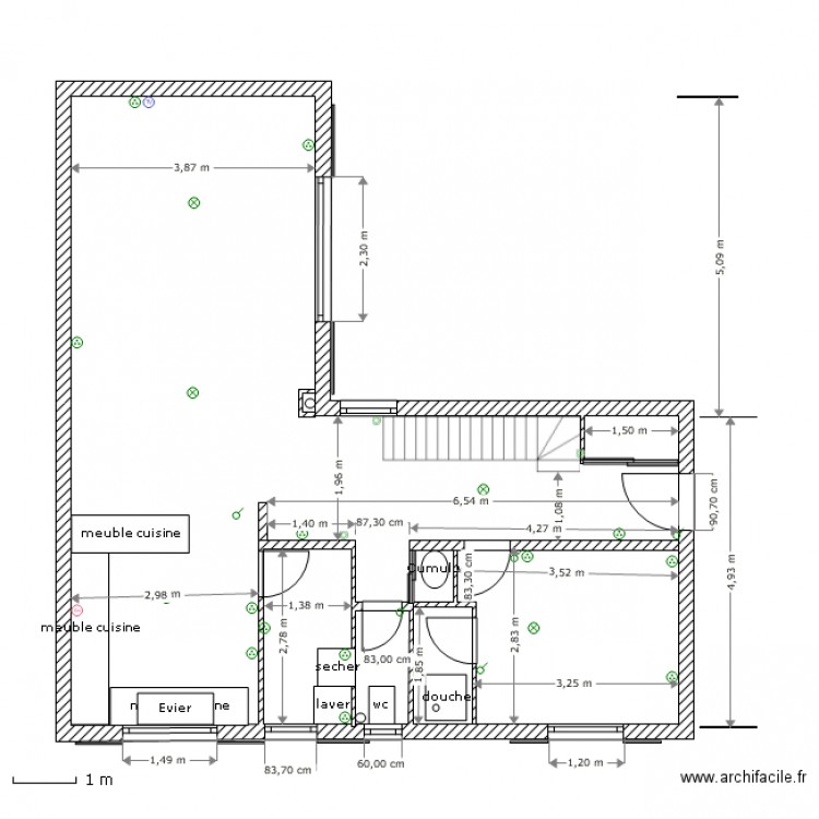 projet rdc. Plan de 0 pièce et 0 m2