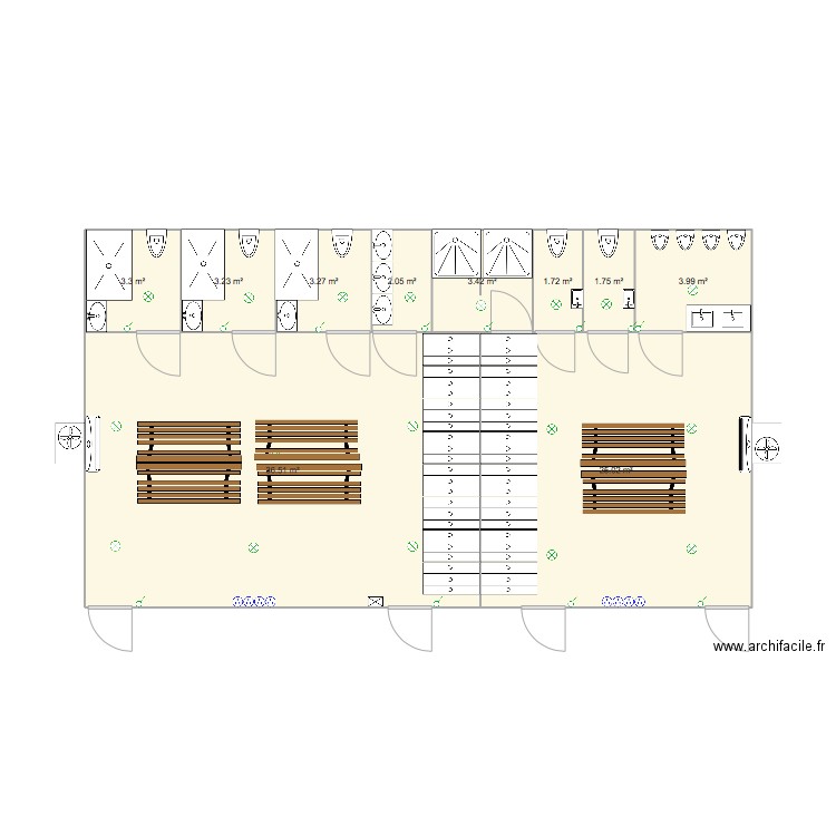 CLINIQUE DES EAUX CLAIRE. Plan de 0 pièce et 0 m2