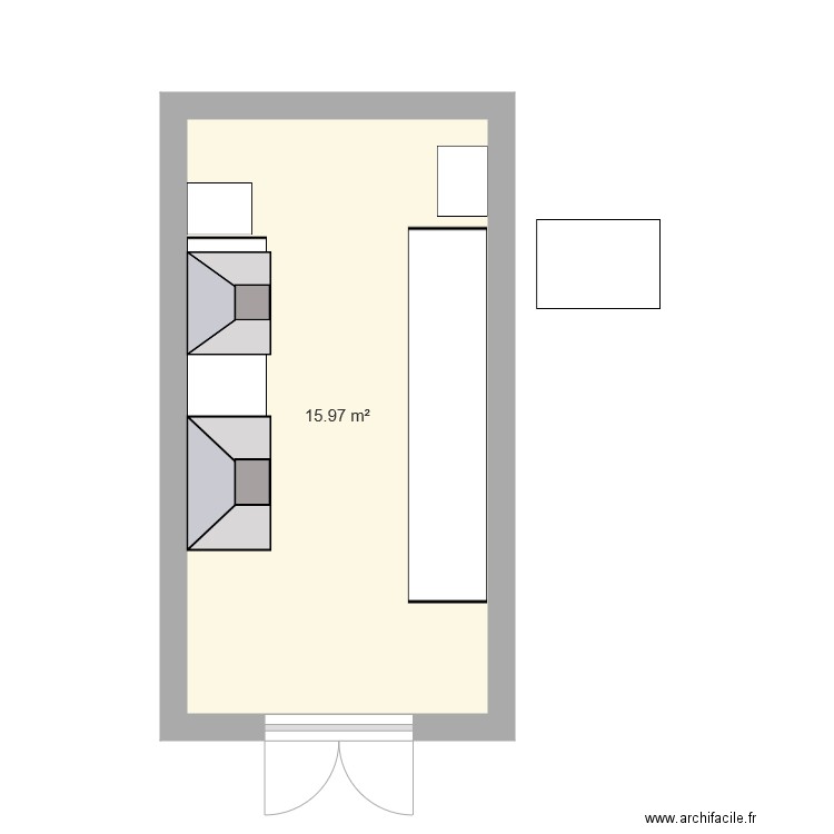 414 bacterio. Plan de 0 pièce et 0 m2