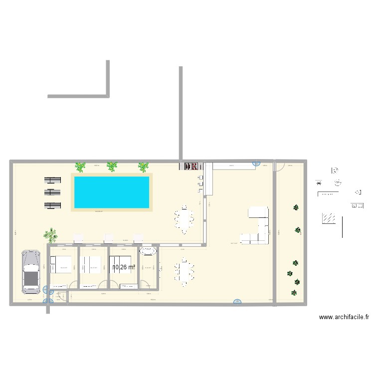 Maison de plage Mimizan V4. Plan de 0 pièce et 0 m2