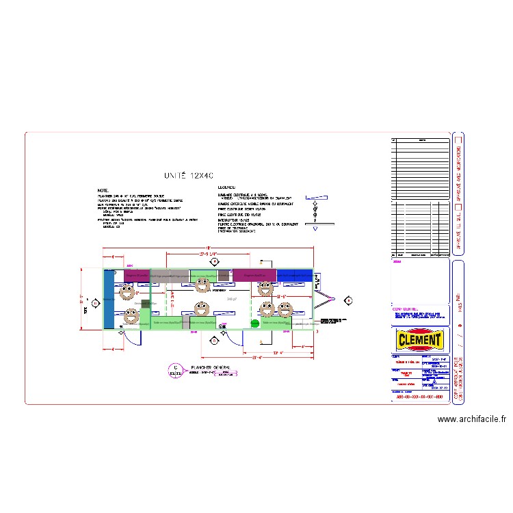 12x40 Samuel. Plan de 0 pièce et 0 m2