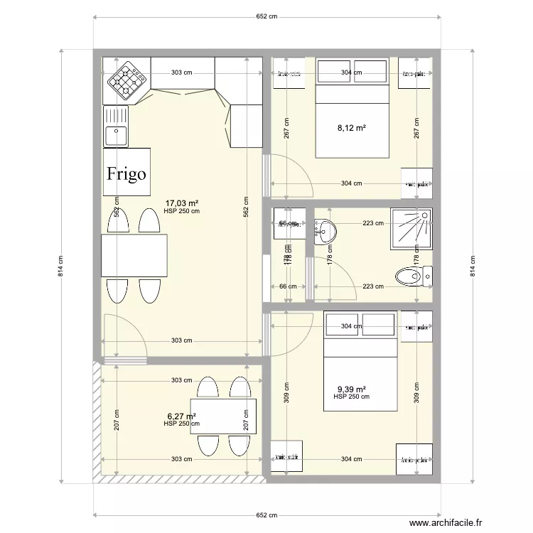 PLAN EST 814X652. Plan de 