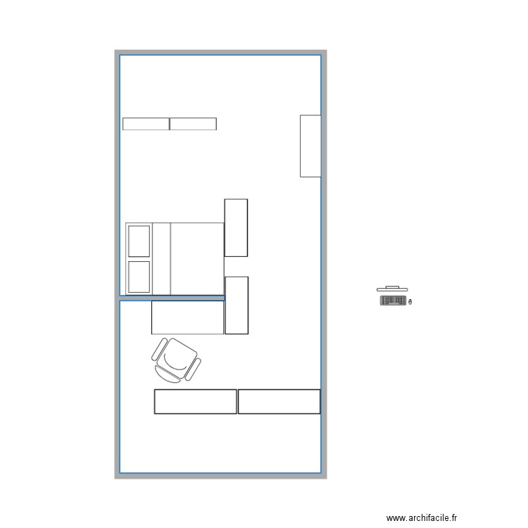 projet chambre Léa. Plan de 0 pièce et 0 m2