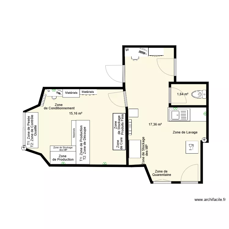 La Savonnerie Des 2 Gredins. Plan de 