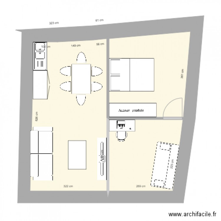 Idée amenagement mezanine. Plan de 0 pièce et 0 m2