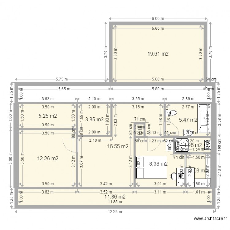 comble 2. Plan de 0 pièce et 0 m2