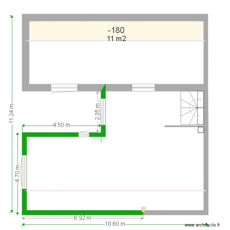 Maison HAUT niveau 1. Plan de 0 pièce et 0 m2