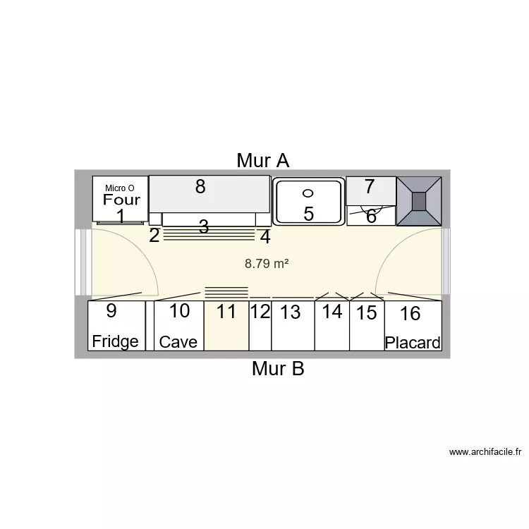cuisine OLANT. Plan de cuisine OLANT. Plan de
