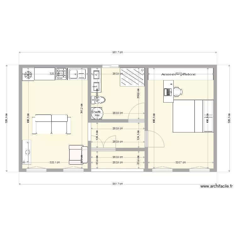 MALIBE DEPENDANCE. Plan de 