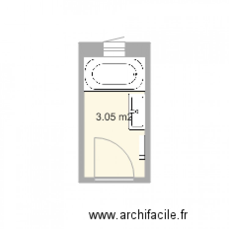 plan KALI sdb. Plan de 0 pièce et 0 m2