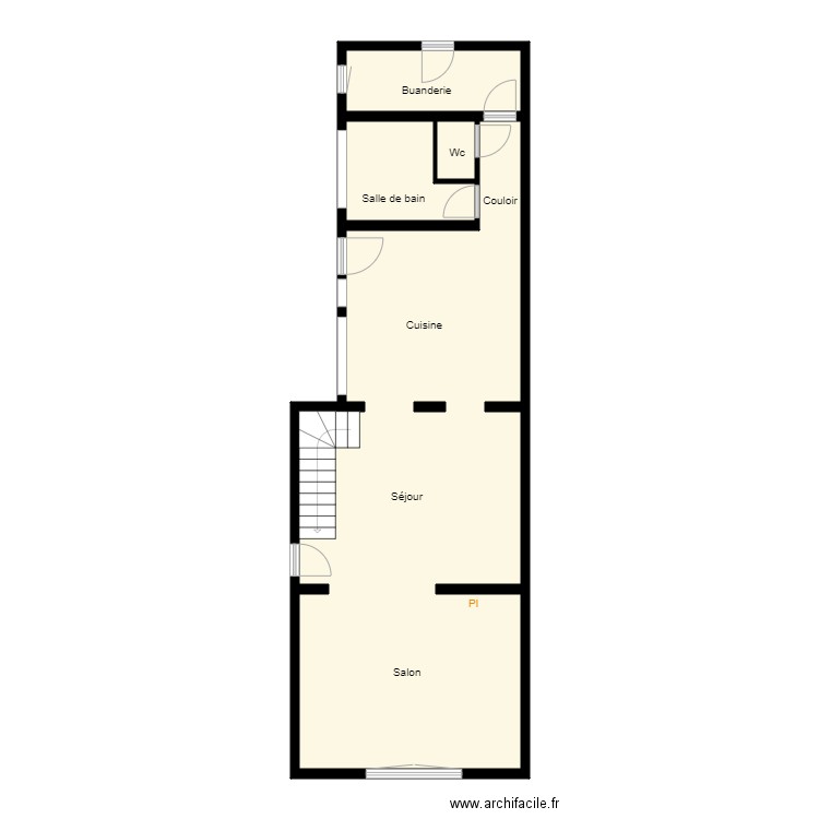 Croquis Rch CARRO. Plan de 0 pièce et 0 m2