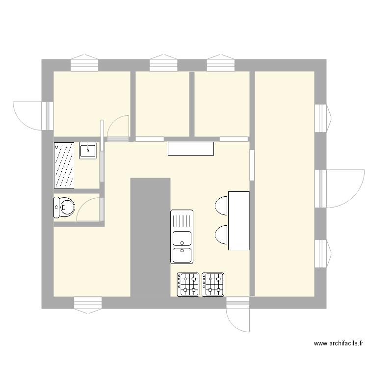 maison. Plan de 0 pièce et 0 m2