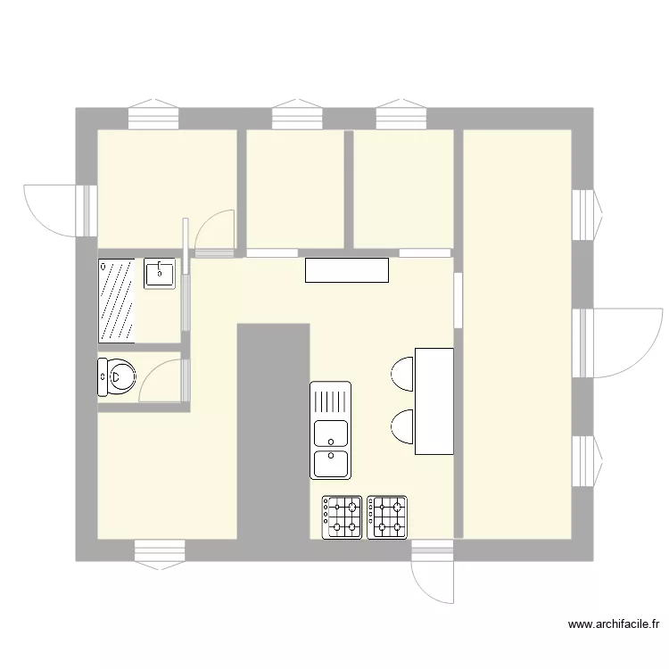 maison. Plan de 