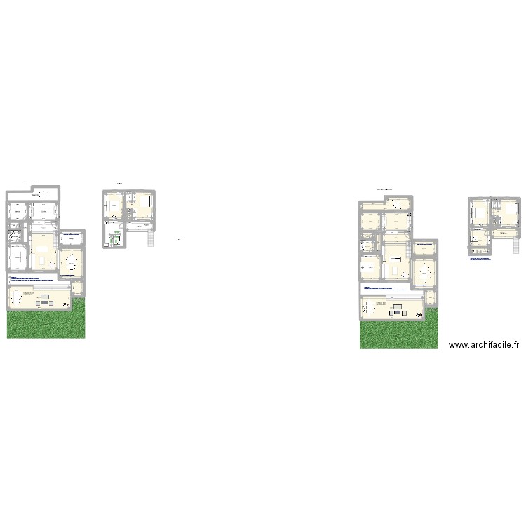 Genêts V4. Plan de 34 pièces et 389 m2