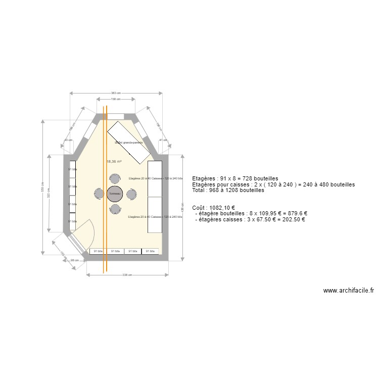 Cave Domi. Plan de 0 pièce et 0 m2