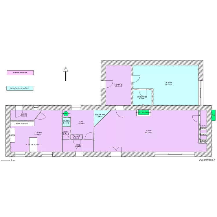 Rez chausse. Plan de Rez chausse. Plan de