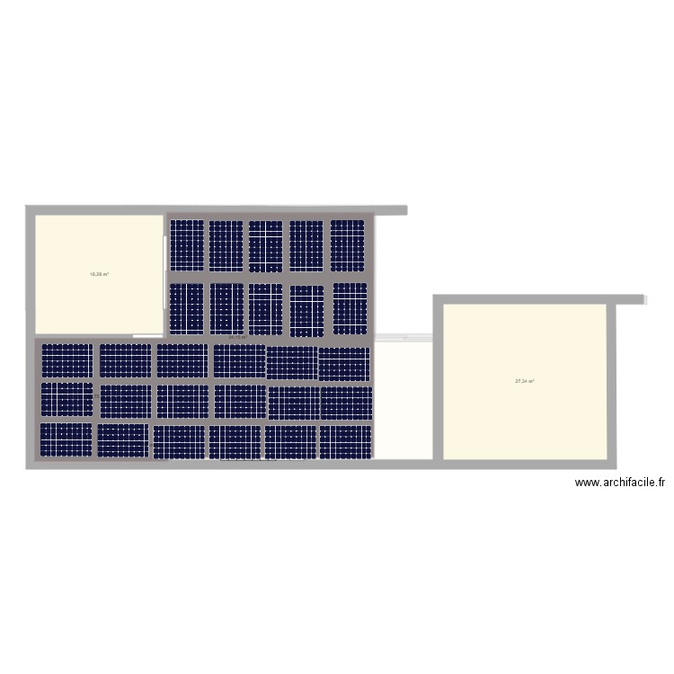 nouvelle maison panneaux solaire. Plan de 0 pièce et 0 m2