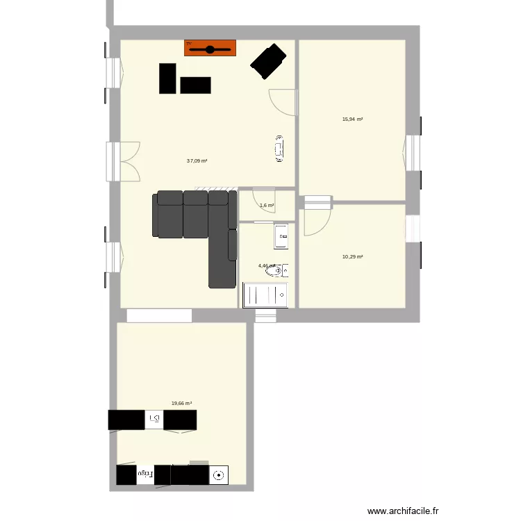 MAISON1. Plan de 