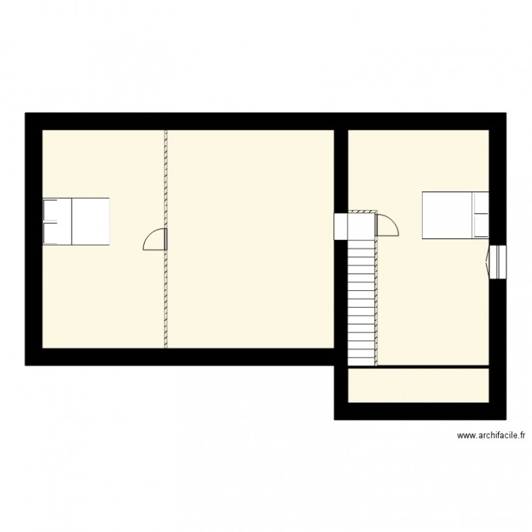 maison mitoyenne 1 étage comble. Plan de 0 pièce et 0 m2
