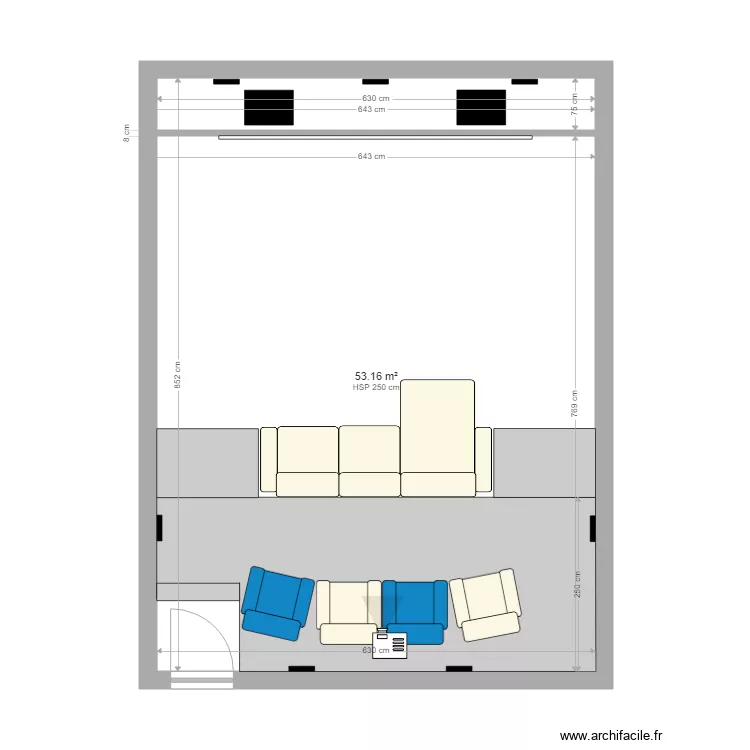 Home cinema Vicens V1. Plan de 
