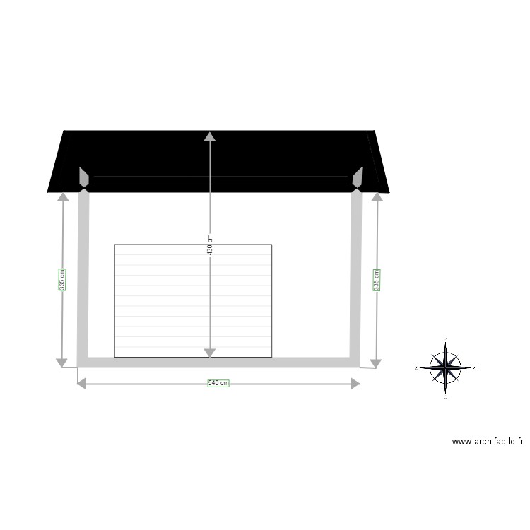 Face Ouest 1. Plan de 0 pièce et 0 m2