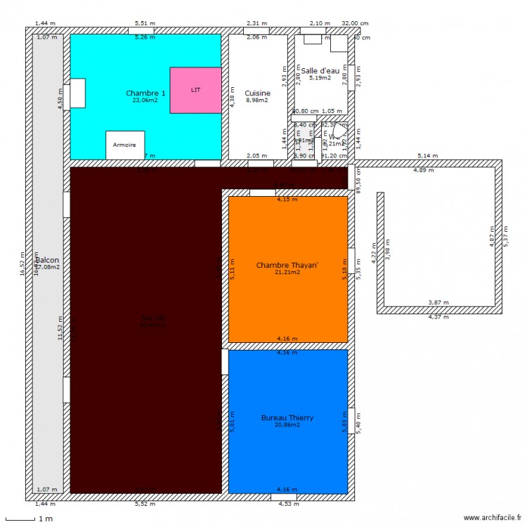 existant HAUT. Plan de 0 pièce et 0 m2