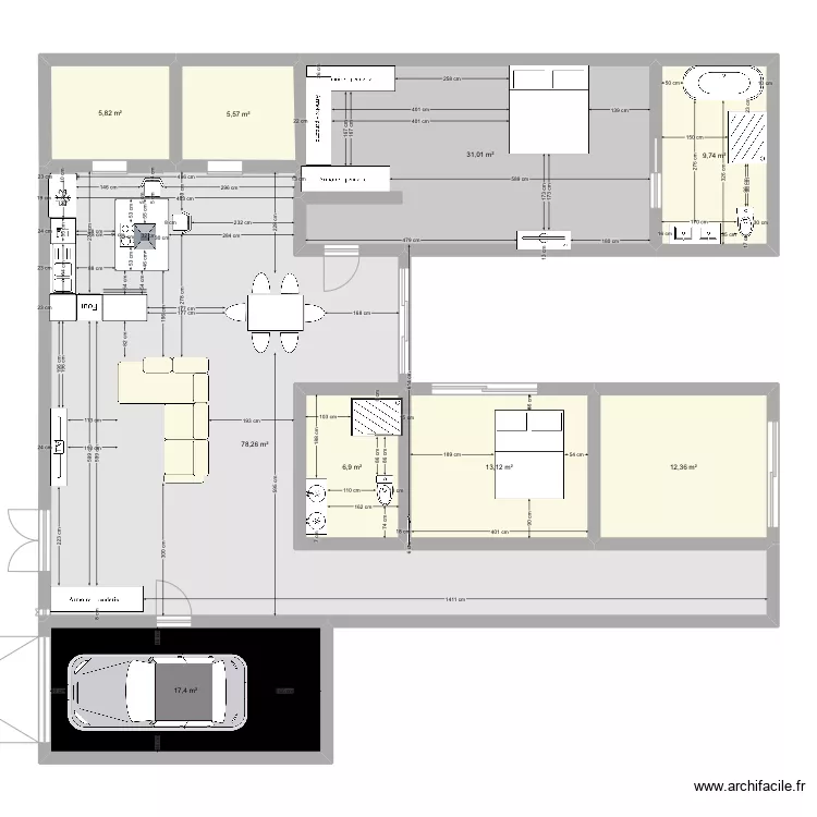 Futur maison . Plan de 