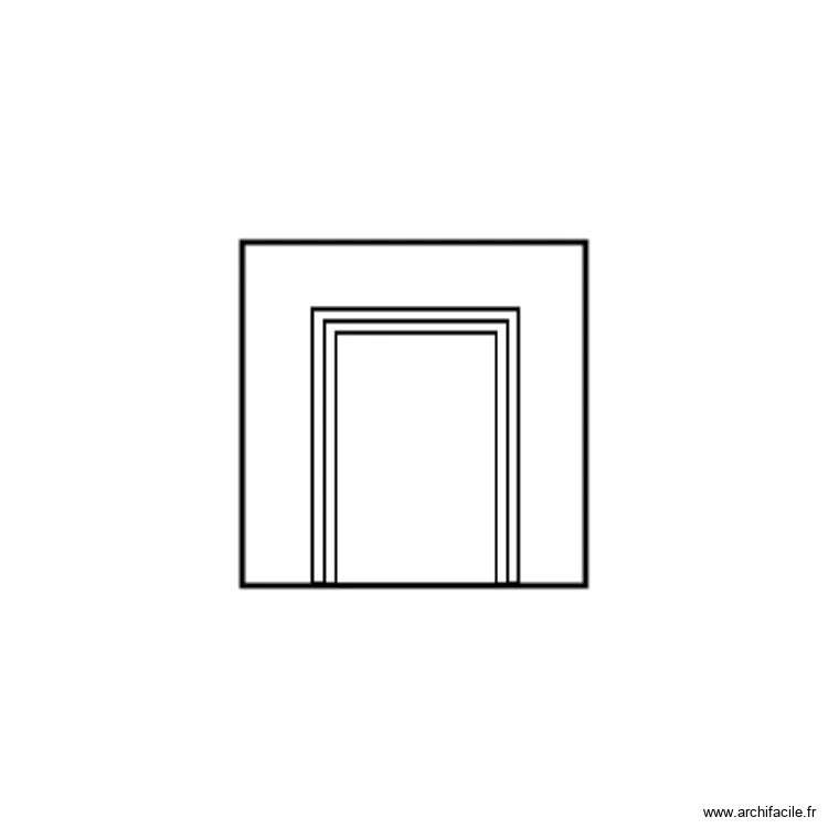 Cheminée orangeraie. Plan de Cheminée orangeraie. Plan de