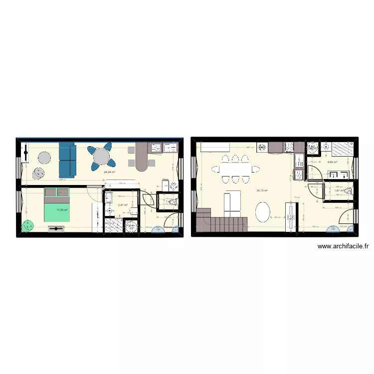 appartement r&eacute;nov&eacute;. Plan de 