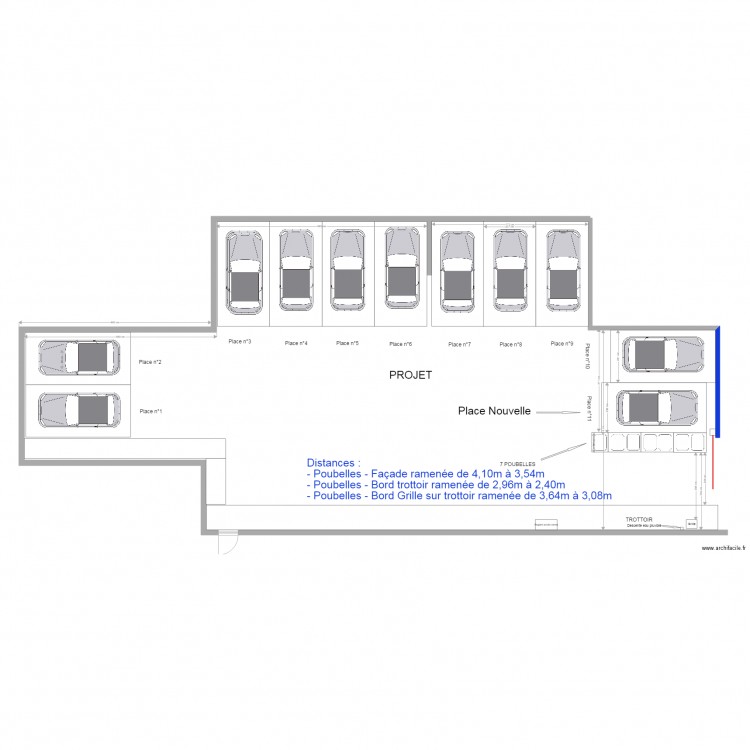 Cour Parkings Projet V2 3. Plan de 0 pièce et 0 m2