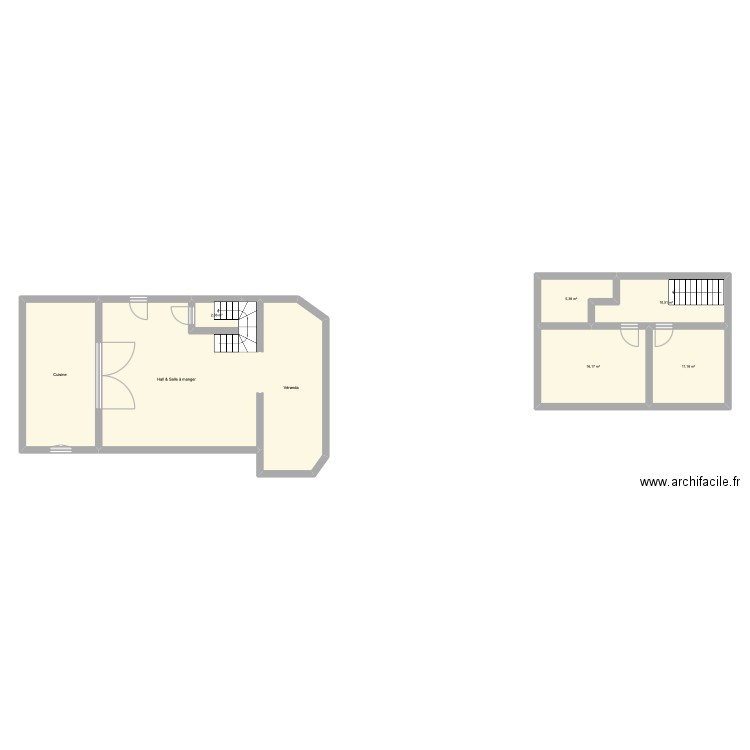 graviere 32. Plan de 8 pièces et 129 m2