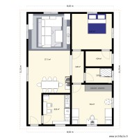 2 chambres salon