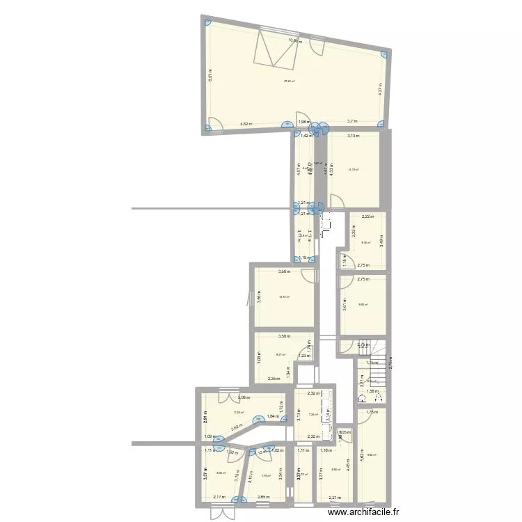 PROJET BOUL. Plan de 18  et 187 m²