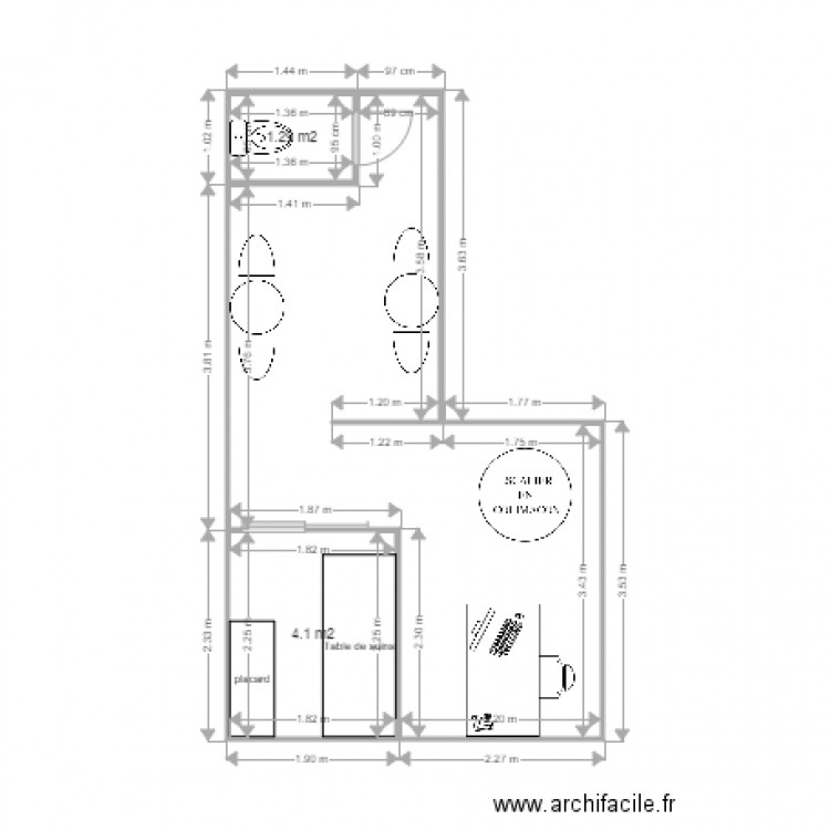 SCI DESPREZ 1er ETAGE. Plan de 0 pièce et 0 m2