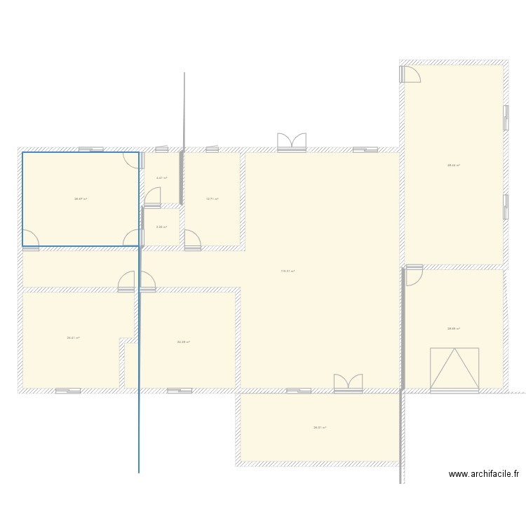 plan 1. Plan de 0 pièce et 0 m2