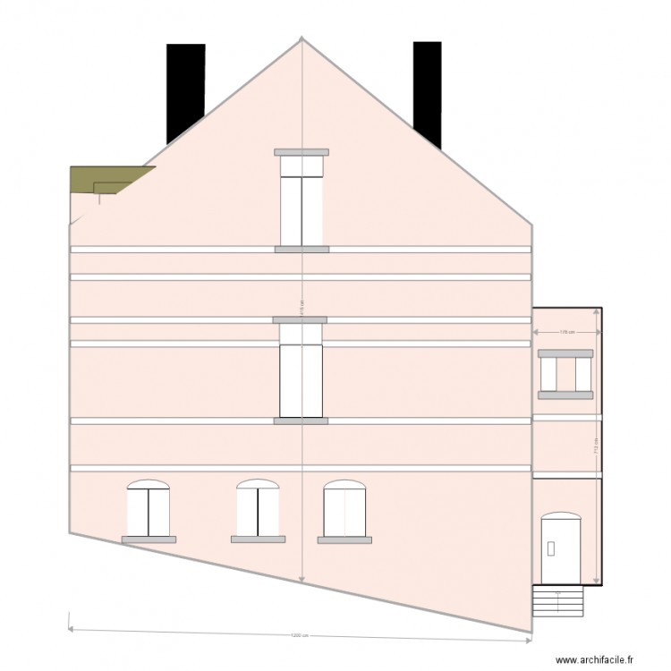 façade Est 02 08 2017. Plan de 0 pièce et 0 m2