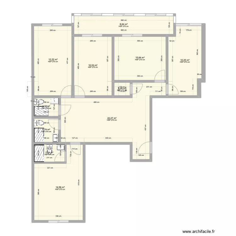 planta Queluz casas de banho. Plan de 