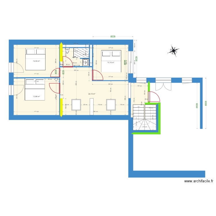 MSAGE_RDC&Etage. Plan de 0 pièce et 0 m2