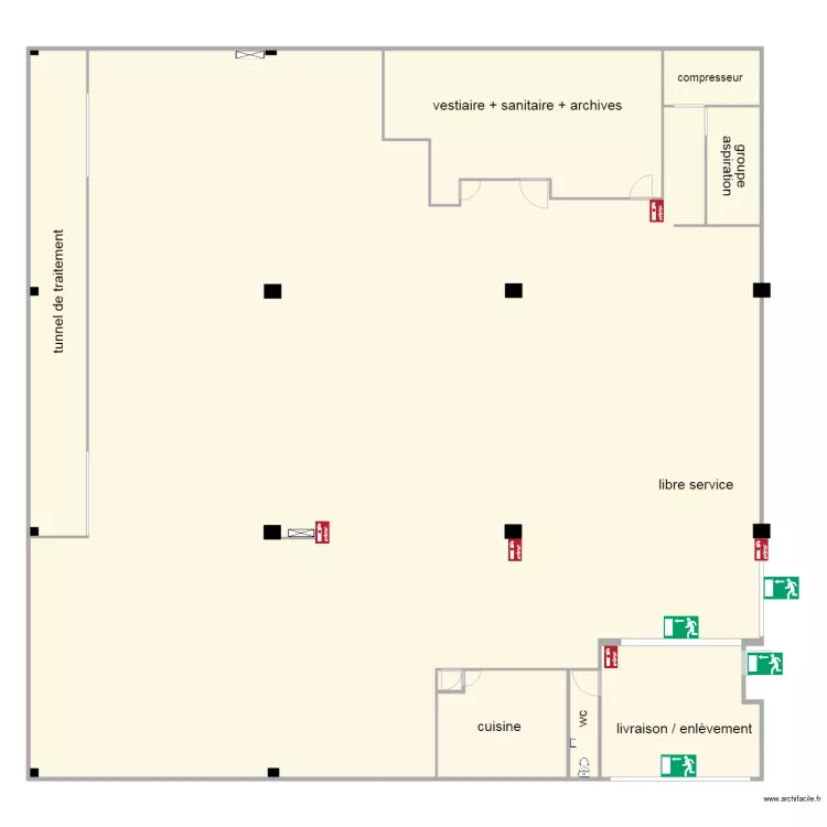 depot n 16 plan évacuation. Plan de depot n 16 plan évacuation. Plan de