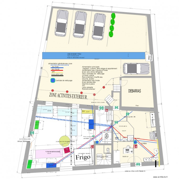 Amenagement magasin AEP 10. Plan de 0 pièce et 0 m2