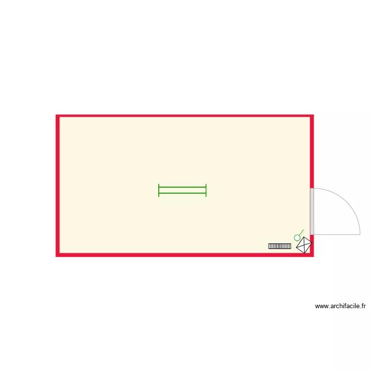 440cmx244cm stockage. Plan de 
