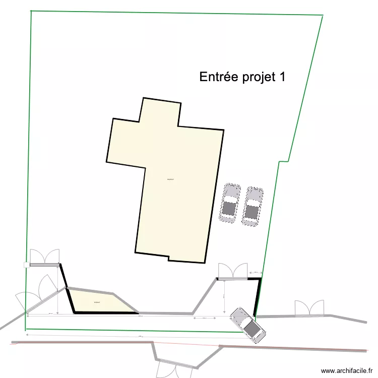 Entrée projet 1 variante 2. Plan de Entrée projet 1 variante 2. Plan de