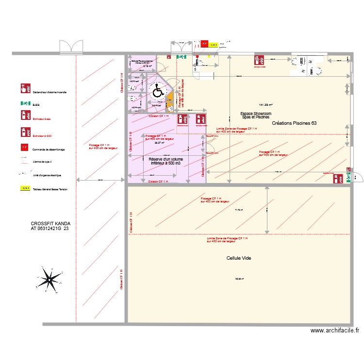 pisciniste cournon. Plan de 9 pièces et 396 m2