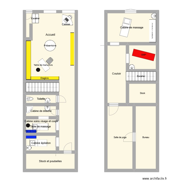 institut. Plan de 0 pièce et 0 m2