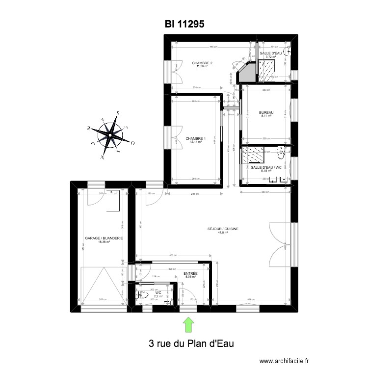 BI 11295. Plan de 0 pièce et 0 m2