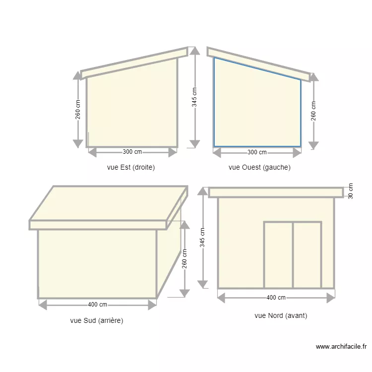 courcy facade 2. Plan de 