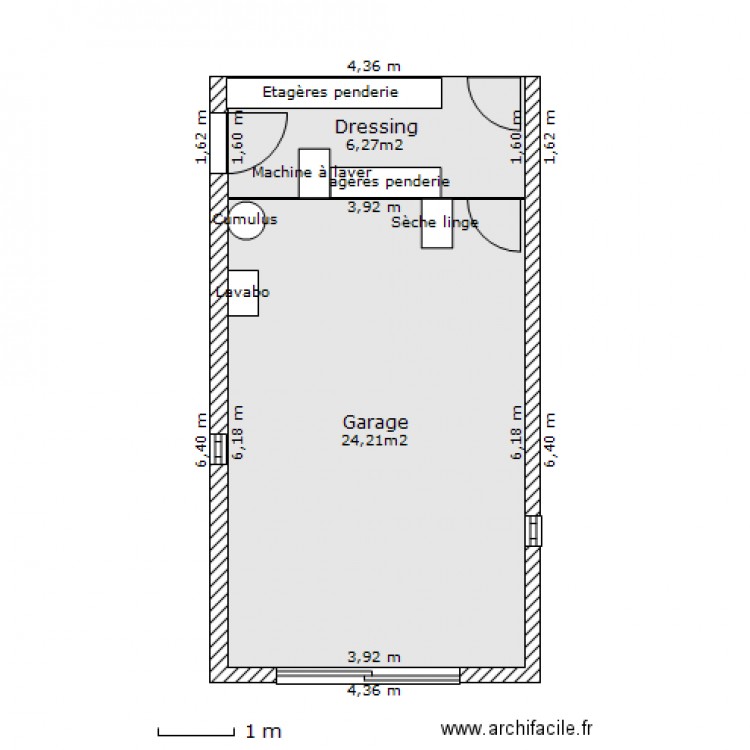 Plan actuel Mesures exactes. Plan de 0 pièce et 0 m2
