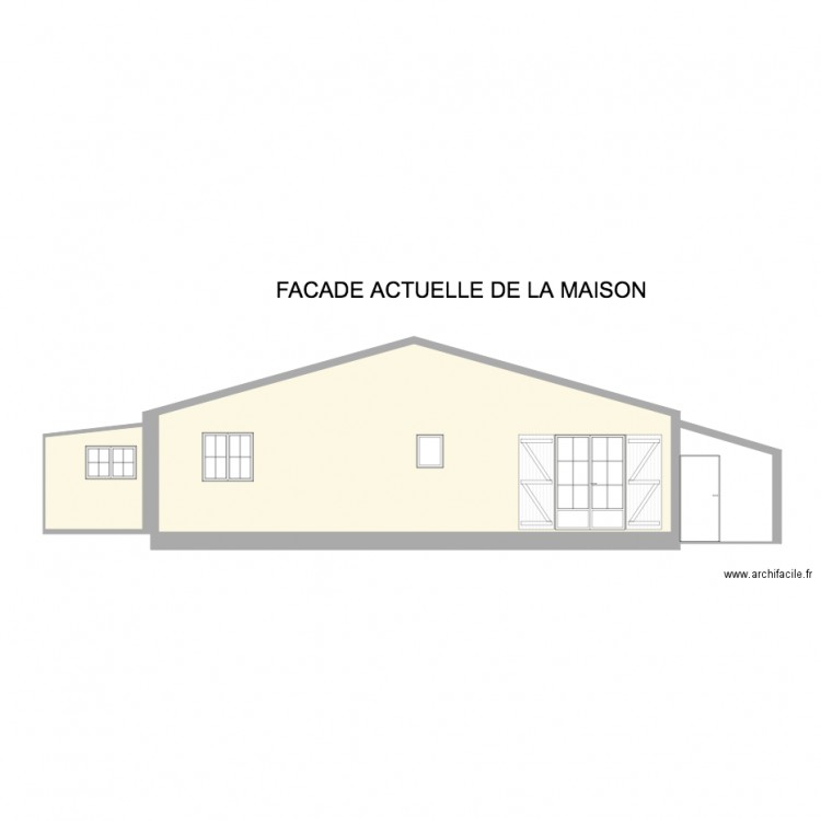 Façade. Plan de 0 pièce et 0 m2