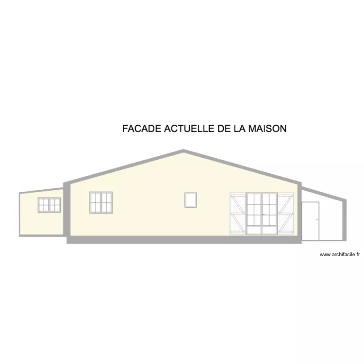 Fa&ccedil;ade. Plan de 