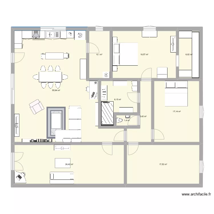 Appartzmznt batîment Astrada. Plan de Appartzmznt batîment Astrada. Plan de